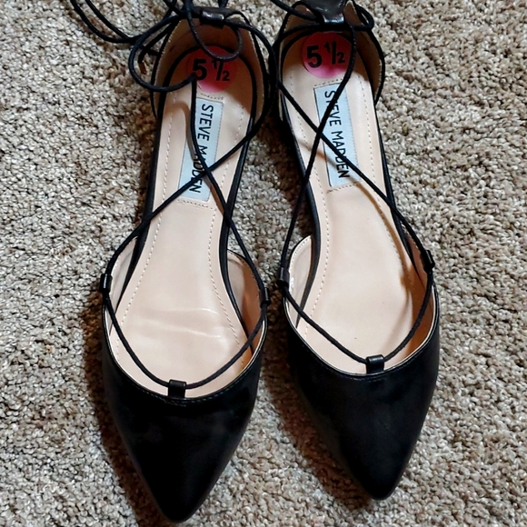 Steve Madden Shoes - STEVE MADDEN WOMEN'S BLACK BALLET STYLE FLATS 🖤